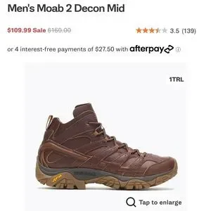 Men’s size 11 Merrell Moab 2 Decon Mid
Color: Amber Ale Merrell | Shoes | Mens Size 1 Merrell Moab 2 Decon Midcolor  main image 2